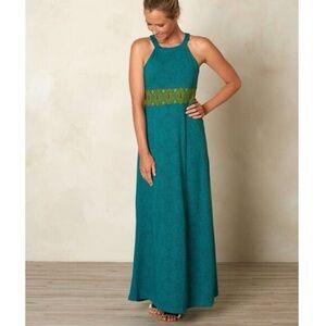 Prana Aqua Printed Skye Maxi Dress Women’s XSmall